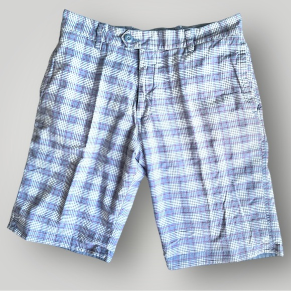 Other - Reversible Men's Blue Plaid Shorts